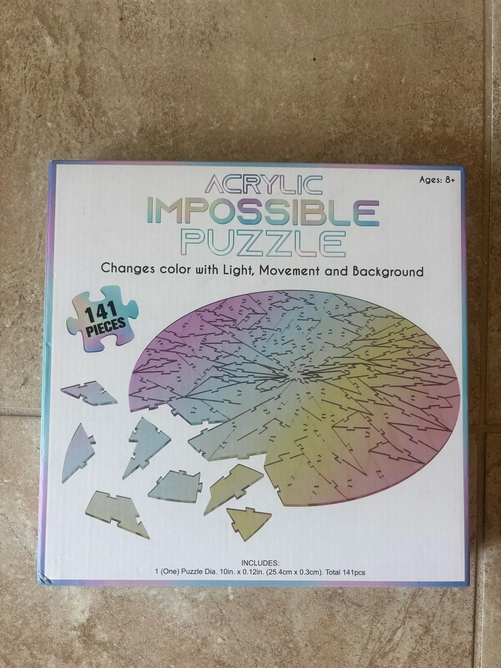 Acrylic Impossible Puzzle - Iridescent 141-Piece Puzzle NEW unopened